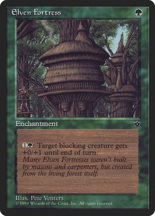 Elven Fortress (FEM-65A) [Fallen Empires] MTG Single Wizards of the Coast