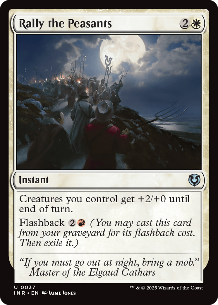 Rally the Peasants (INR-037) [Innistrad Remastered] MTG Single Wizards of the Coast