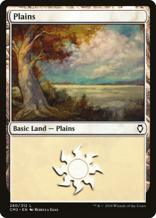 Plains (280) (CM2-280) [Commander Anthology Volume II] MTG Single Wizards of the Coast