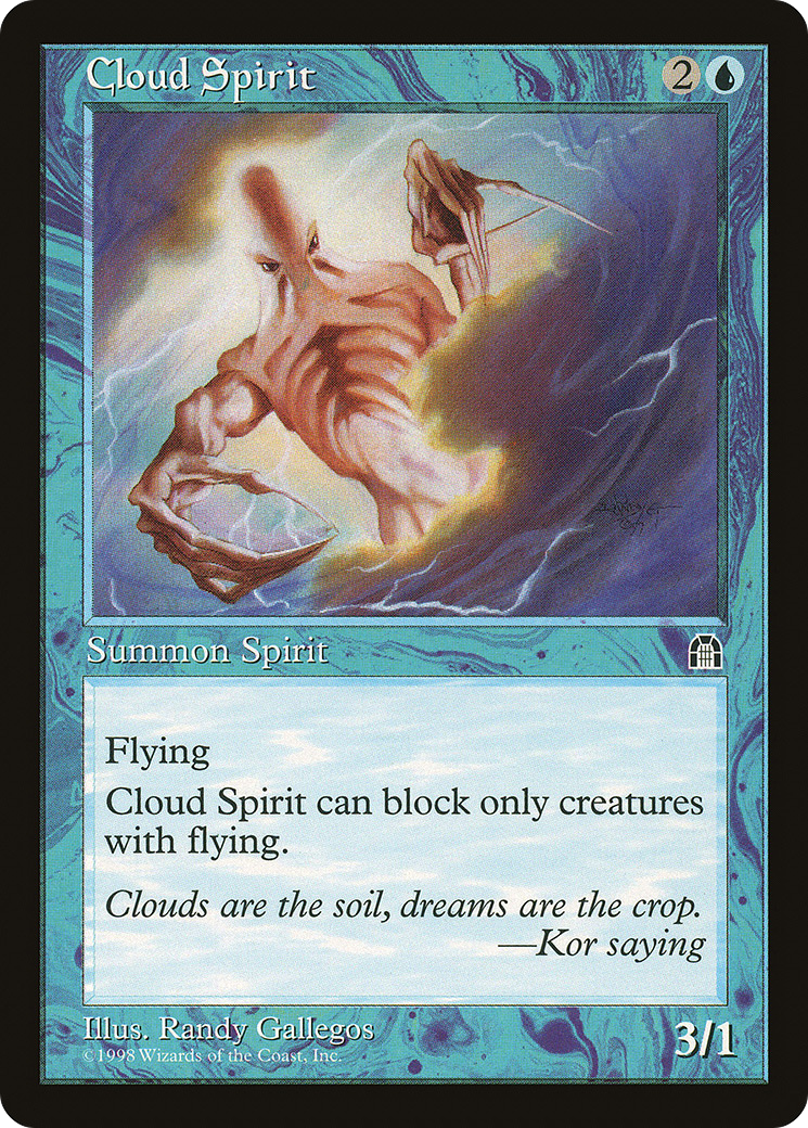 Cloud Spirit (STH-026) [Stronghold] MTG Single Wizards of the Coast