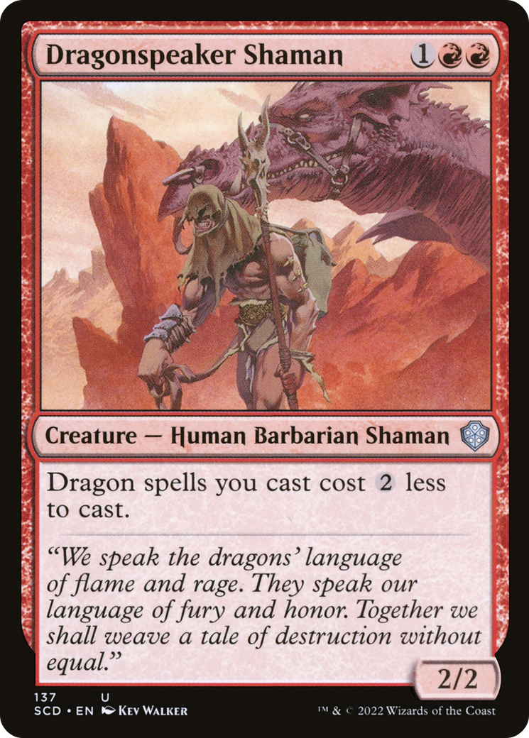 Dragonspeaker Shaman (SCD-137) [Starter Commander Decks] MTG Single Wizards of the Coast