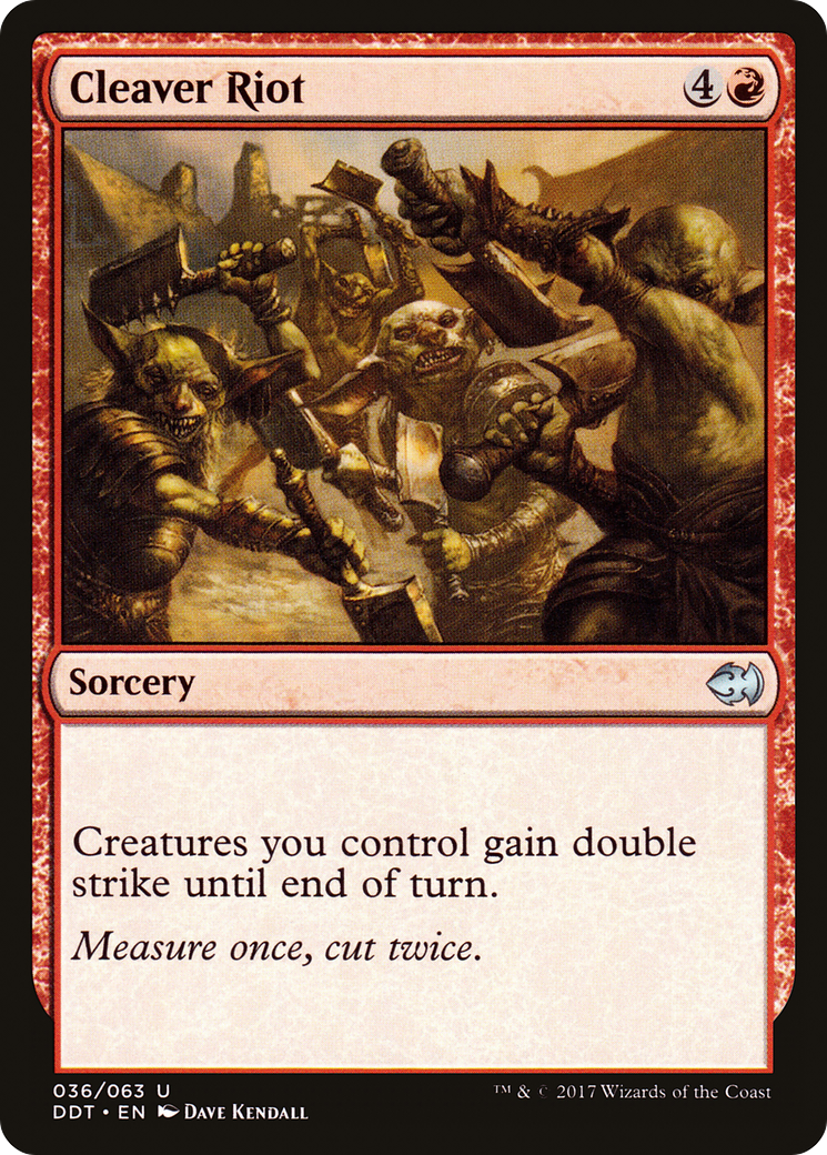 Cleaver Riot (DDT-036) [Misc] Duel Decks: Merfolk vs. Goblins MTG Single Wizards of the Coast