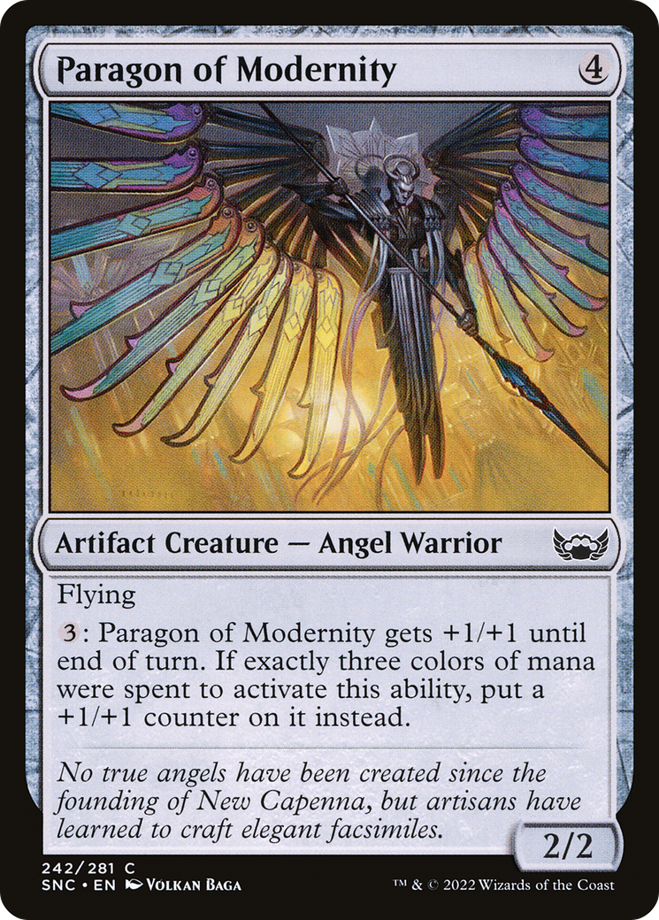 Paragon of Modernity (SNC-242) [Streets of New Capenna] MTG Single Wizards of the Coast