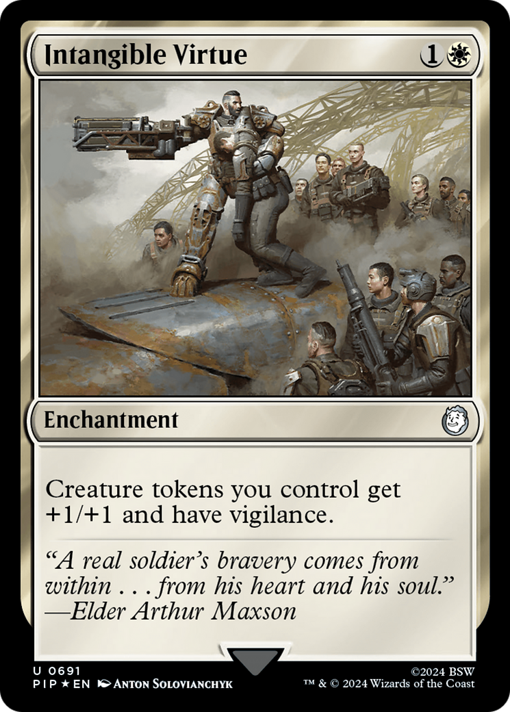 Intangible Virtue (Surge Foil) (PIP-691) [Fallout] Foil MTG Single Wizards of the Coast
