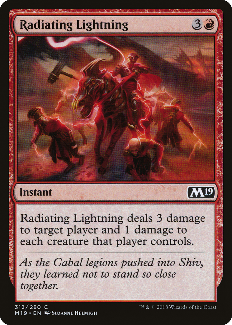 Radiating Lightning (M19-313) [Core Set 2019] MTG Single Wizards of the Coast