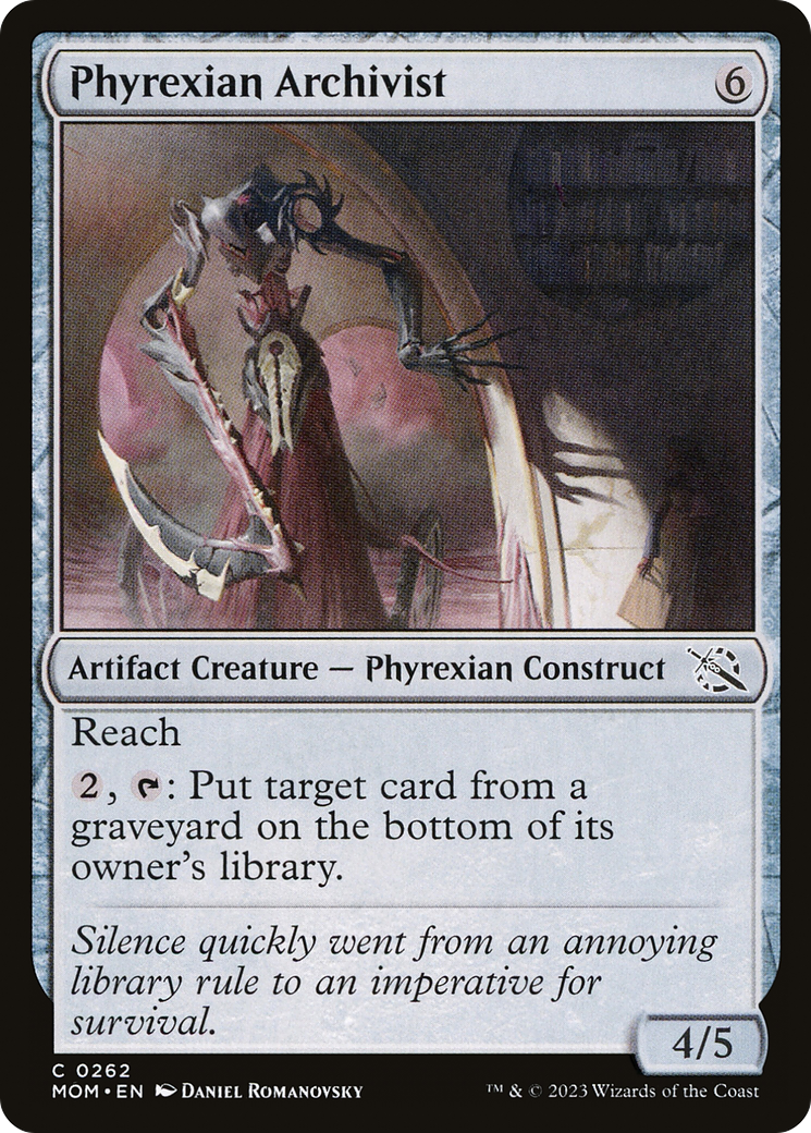 Phyrexian Archivist (MOM-262) [March of the Machine] MTG Single Wizards of the Coast