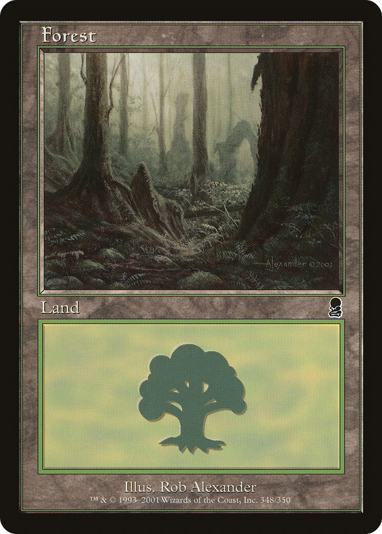 Forest (348) (ODY-348) [Odyssey] MTG Single Wizards of the Coast