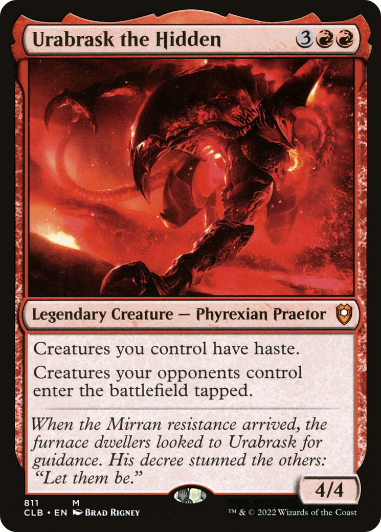 Urabrask the Hidden (CLB-811) [Commander Legends: Battle for Baldur's Gate] MTG Single Wizards of the Coast
