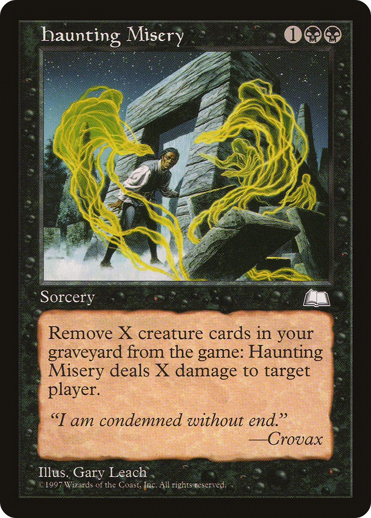 Haunting Misery (WTH-071) [Weatherlight] MTG Single Wizards of the Coast