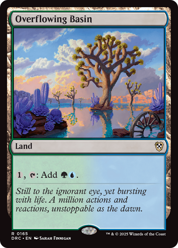 Overflowing Basin (DRC-165) [Aetherdrift Commander] MTG Single Wizards of the Coast