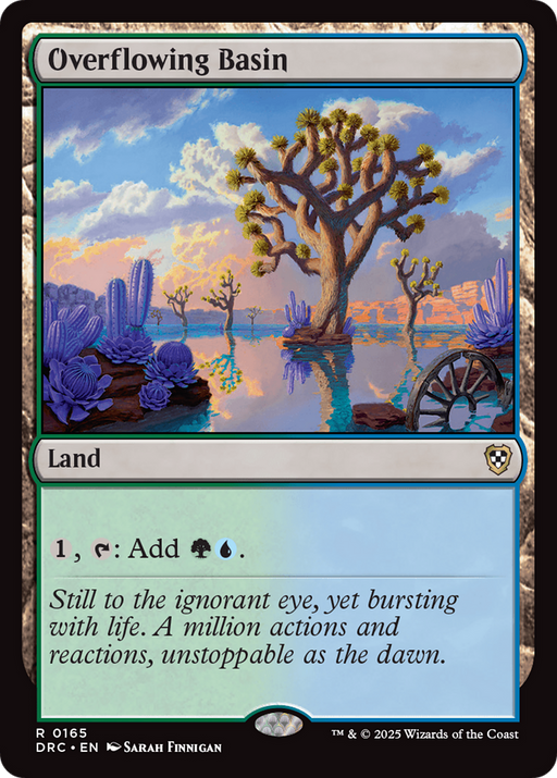 Overflowing Basin (DRC-165) [Commander: Aetherdrift] MTG Single Wizards of the Coast