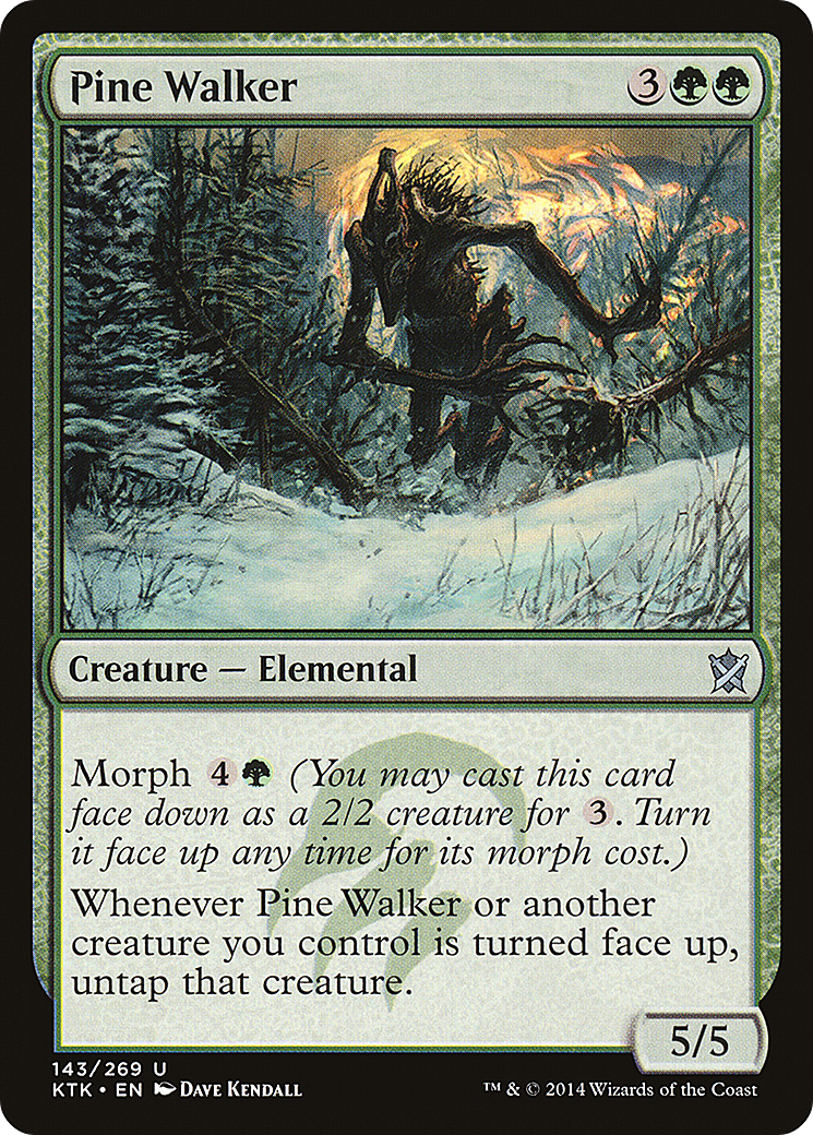 Pine Walker (KTK-143) [Khans of Tarkir] Foil MTG Single Wizards of the Coast