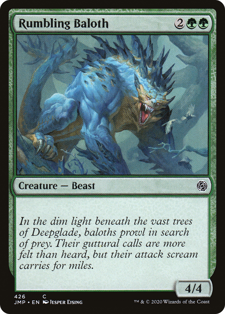 Rumbling Baloth (JMP-426) [Jumpstart] MTG Single Wizards of the Coast