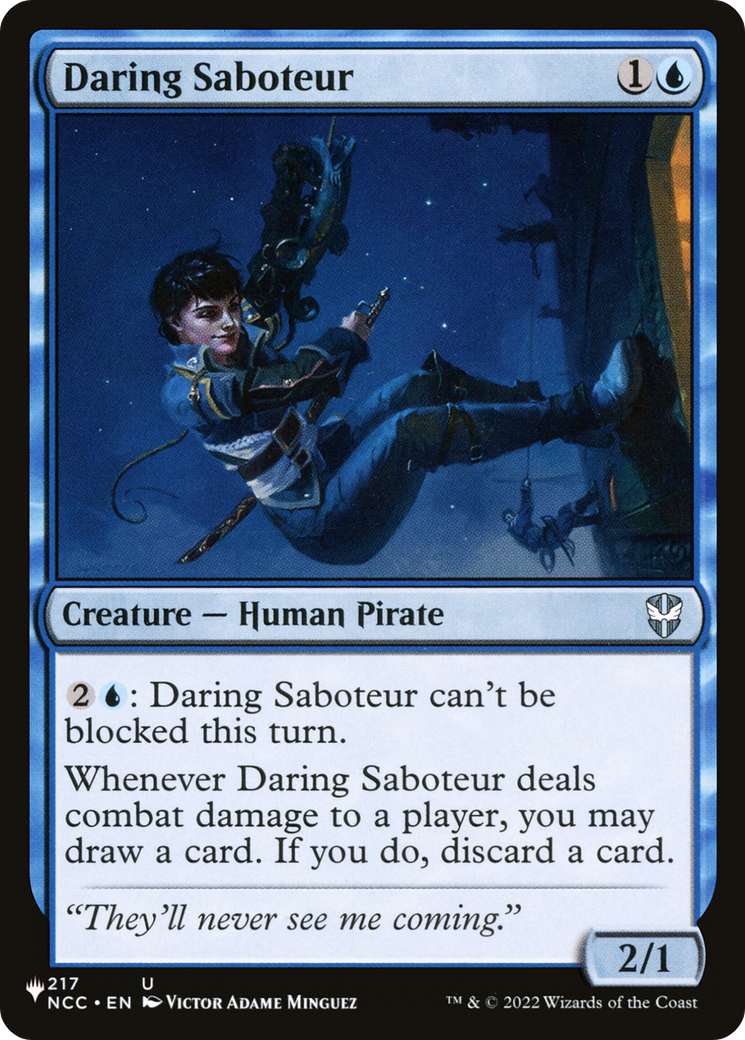 Daring Saboteur (LIST-NCC-217) [The List] MTG Single Wizards of the Coast