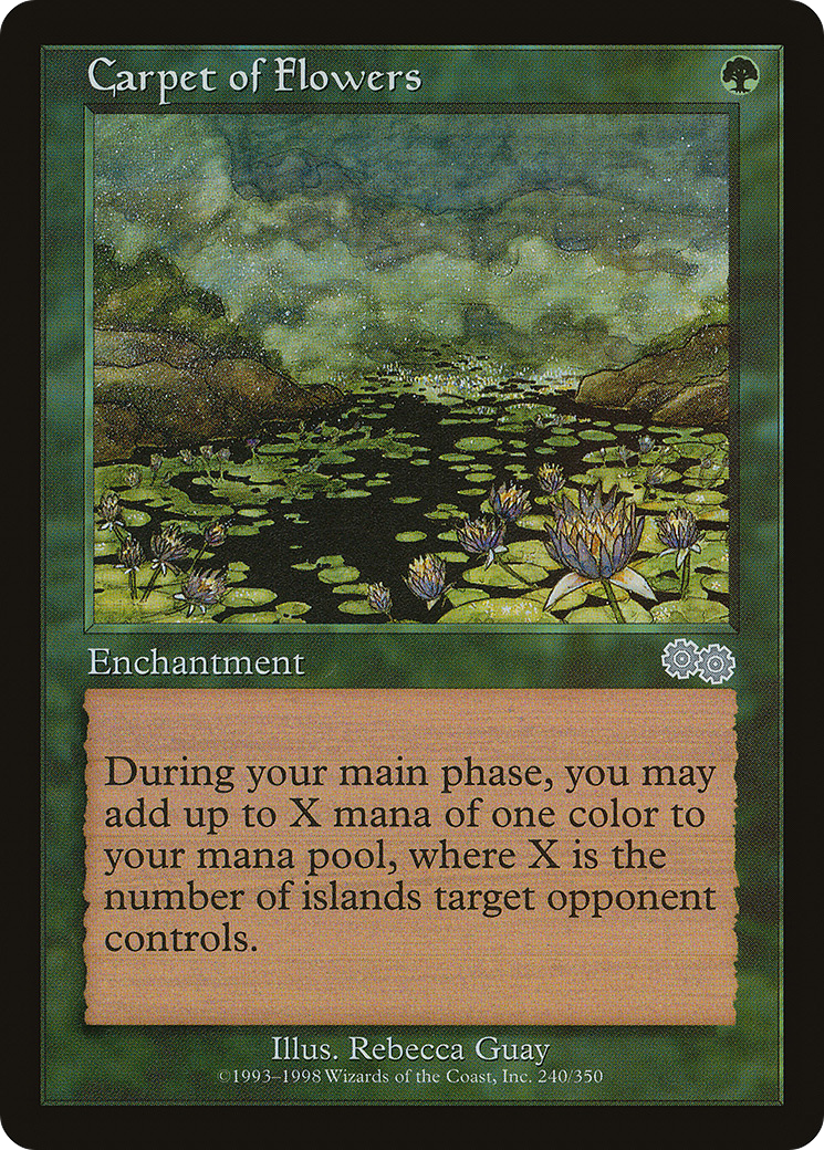Carpet of Flowers (USG-240) [Urza's Saga] MTG Single Wizards of the Coast