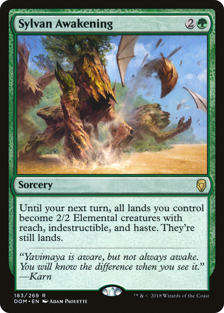 Sylvan Awakening (DOM-183) [Dominaria] Foil MTG Single Wizards of the Coast