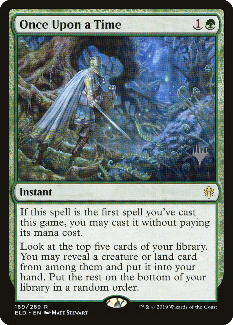 Once Upon a Time (PPELD-169) [Throne of Eldraine Promos] Foil MTG Single Wizards of the Coast