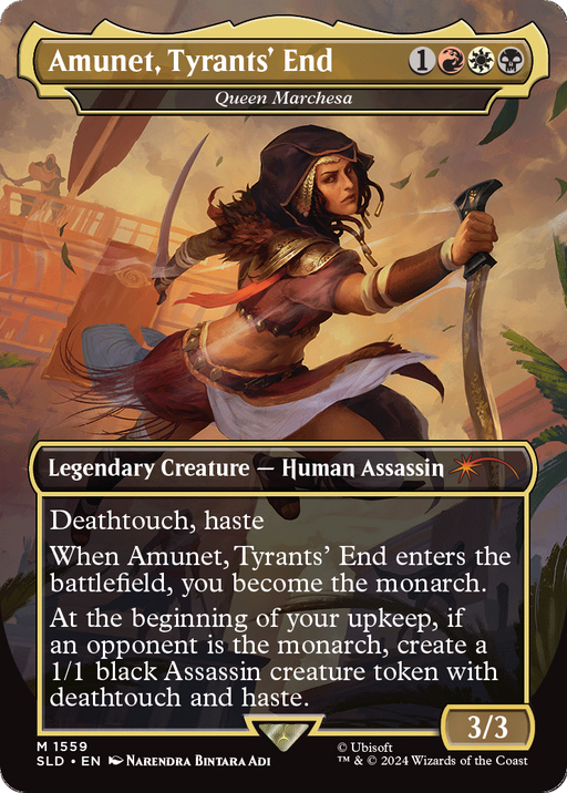 Amunet, Tyrants' End - Queen Marchesa (SLD-1559) [Secret Lair Drop] (Borderless) Foil MTG Single Wizards of the Coast