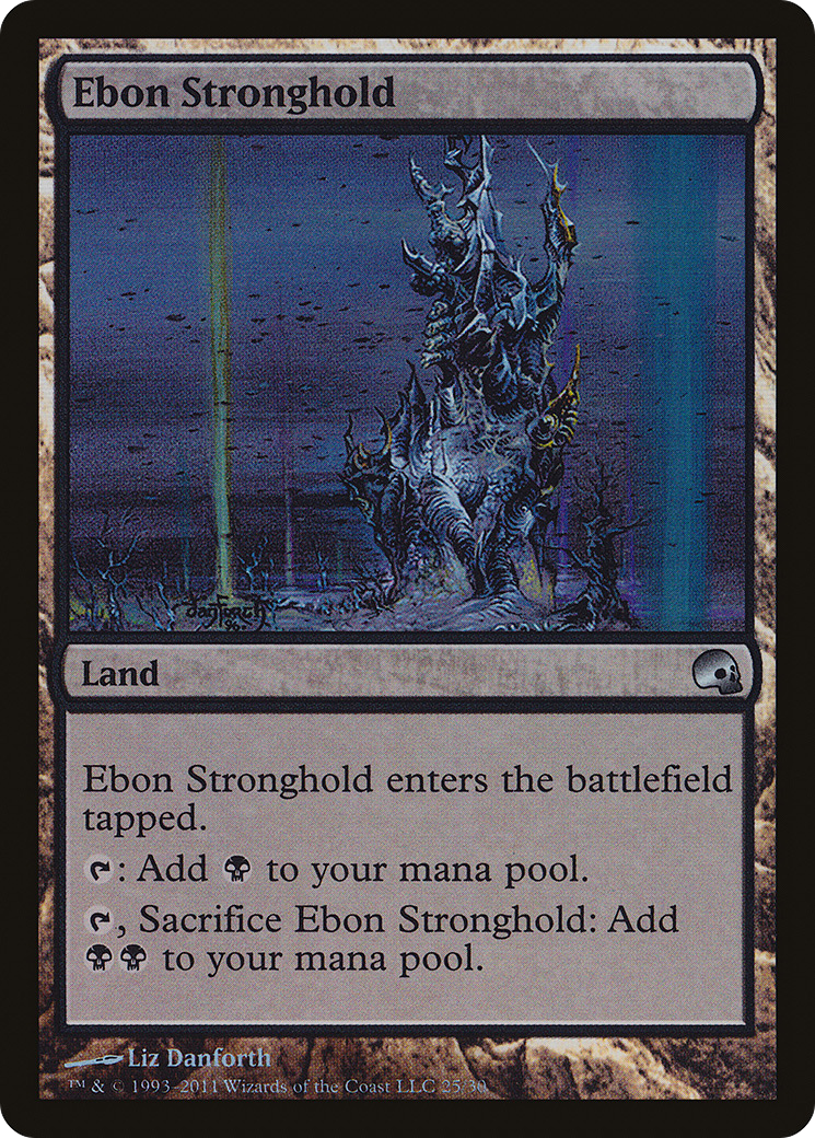 Ebon Stronghold (GRV-025) [Misc] Premium Deck Series: Graveborn Foil MTG Single Wizards of the Coast