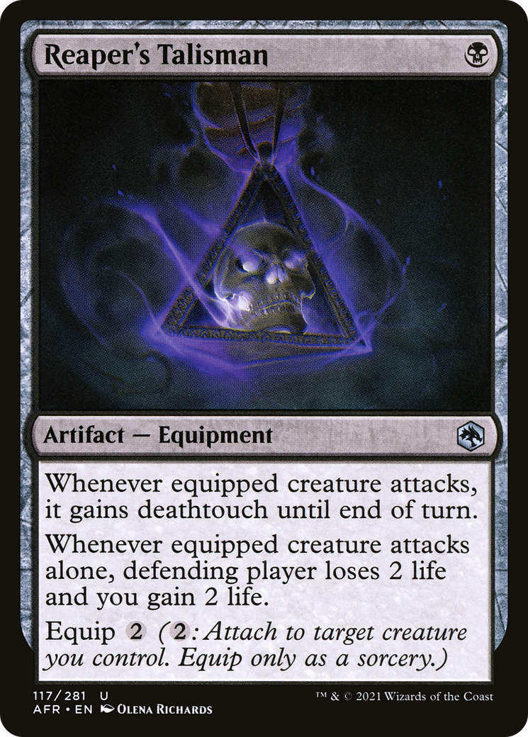 Reaper's Talisman (AFR-117) [Adventures in the Forgotten Realms] MTG Single Wizards of the Coast