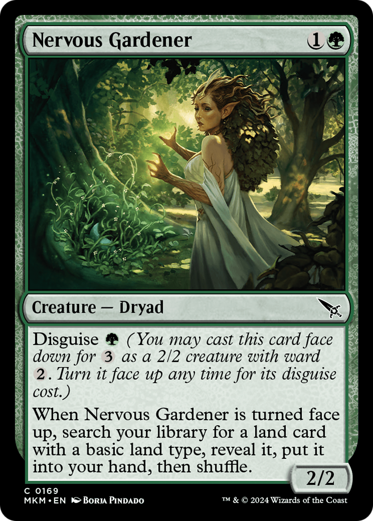 Nervous Gardener (MKM-169) [Murders at Karlov Manor] MTG Single Murders at Karlov Manor