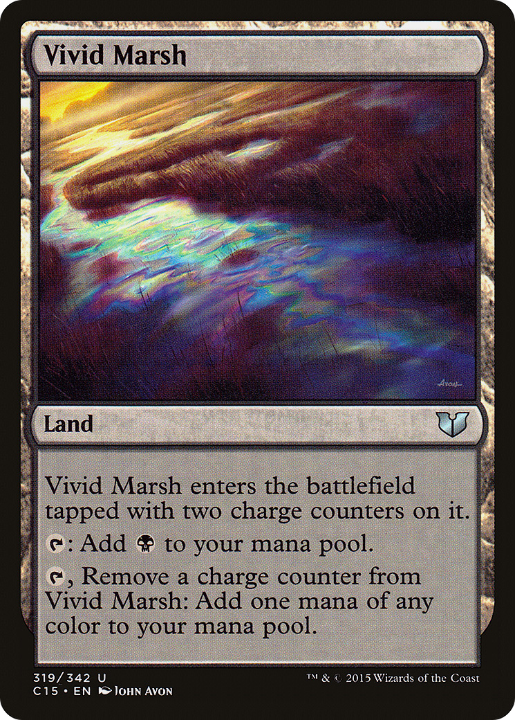 Vivid Marsh (C15-319) [Commander 2015] MTG Single Wizards of the Coast