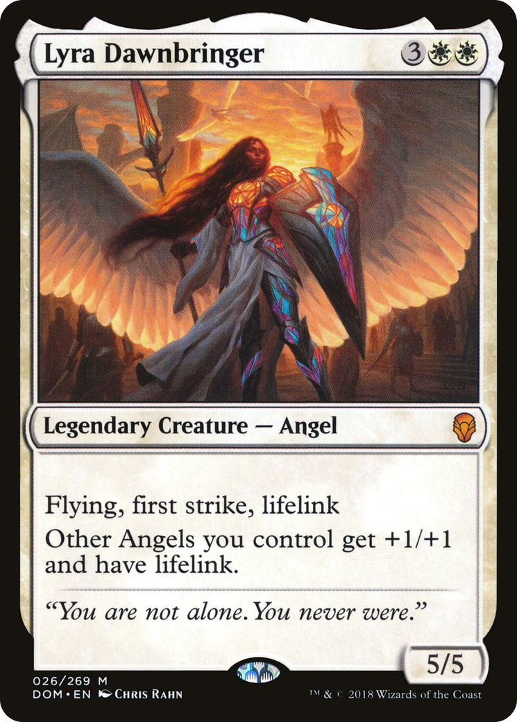 Lyra Dawnbringer [Dominaria] MTG Single Magic: The Gathering