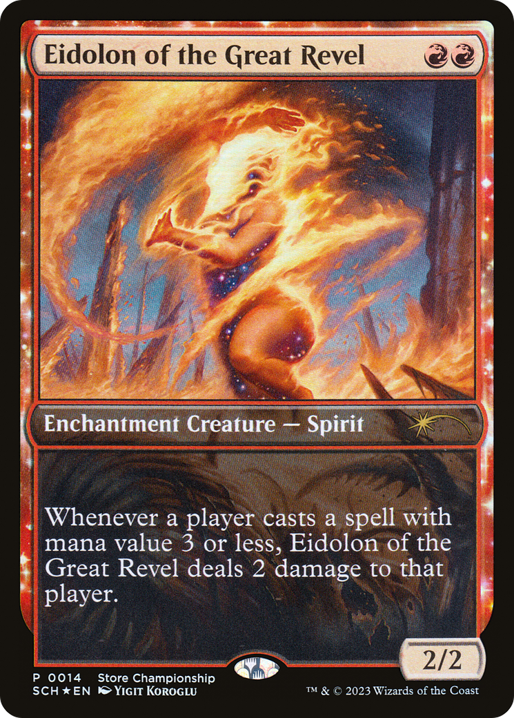 Eidolon of the Great Revel (GAME-014) [Misc] Store Championships Foil MTG Single Wizards of the Coast
