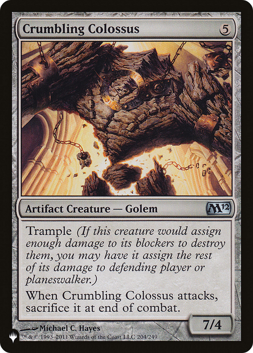 Crumbling Colossus (LIST-M12-204) [Mystery Booster] The List MTG Single Wizards of the Coast