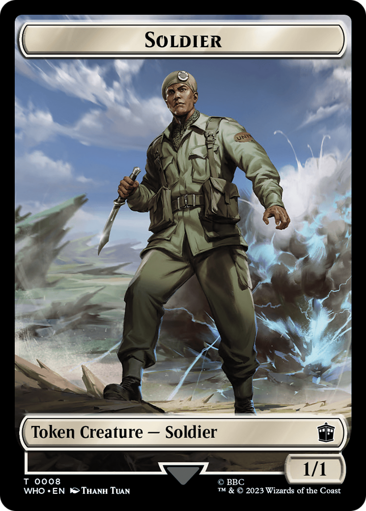 Soldier (TWHO-008) [Tokens] Doctor Who Tokens MTG Single Wizards of the Coast