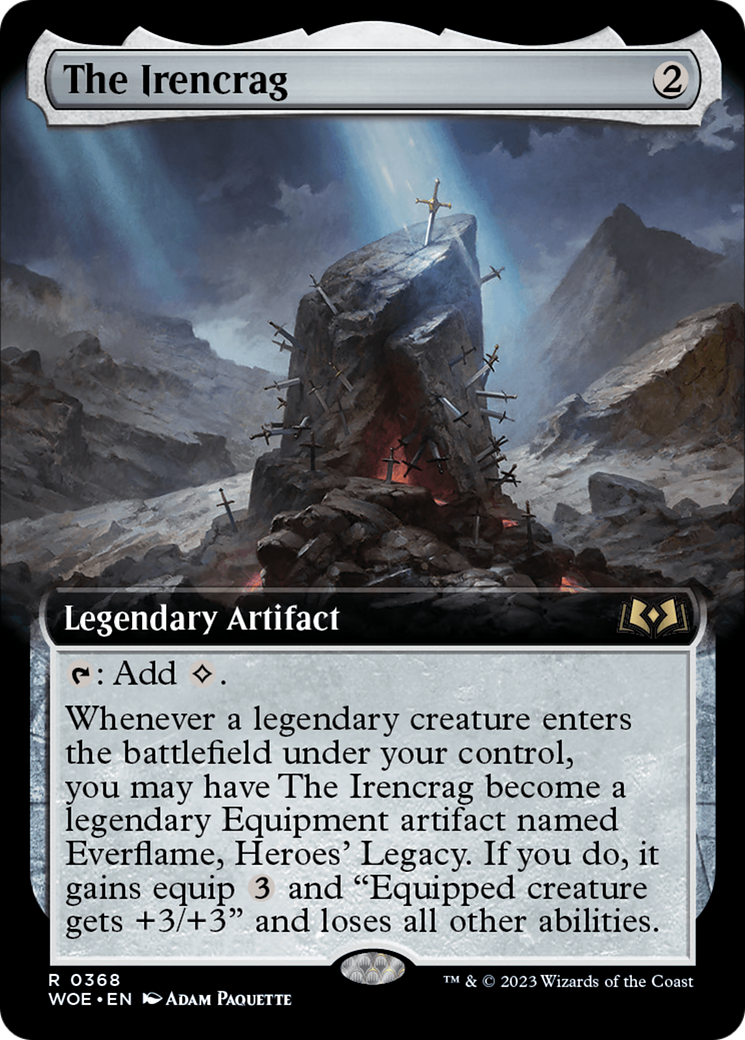The Irencrag (WOE-368) [Wilds of Eldraine] (Extended Art) MTG Single Wizards of the Coast