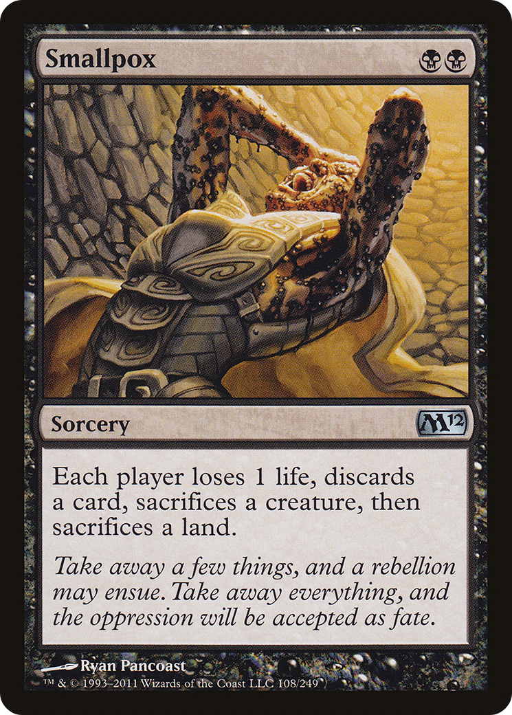 Smallpox (M12-108) [Magic 2012] MTG Single Wizards of the Coast
