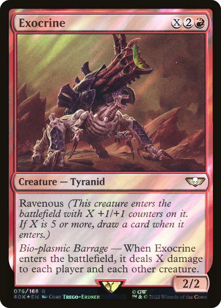 Exocrine (40K-76★) [Warhammer 40,000 Commander] Foil MTG Single Wizards of the Coast