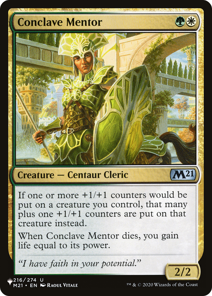 Conclave Mentor (LIST-M21-216) [Mystery Booster] The List MTG Single Wizards of the Coast