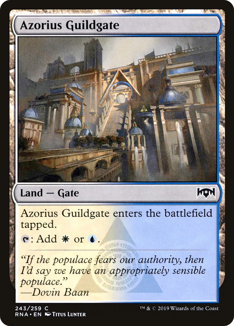 Azorius Guildgate (RNA-243) [Ravnica Allegiance] MTG Single Wizards of the Coast