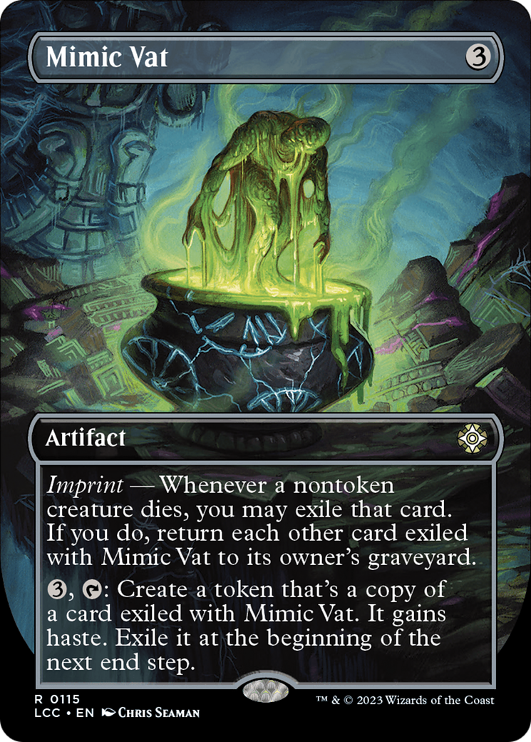 Mimic Vat (LCC-115) [The Lost Caverns of Ixalan Commander] (Borderless) Foil MTG Single Wizards of the Coast