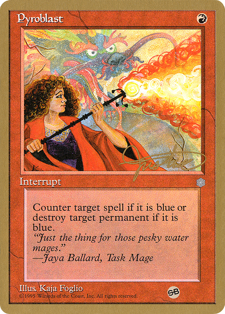 Pyroblast (WCD-MJ213SB) [Misc] Pro Tour Collector Set MTG Single Wizards of the Coast