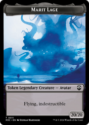 Marit Lage (Ripple Foil) // Sand Warrior Double-Sided Token [Tokens] Modern Horizons 3 Commander Tokens MTG Single Magic: The Gathering