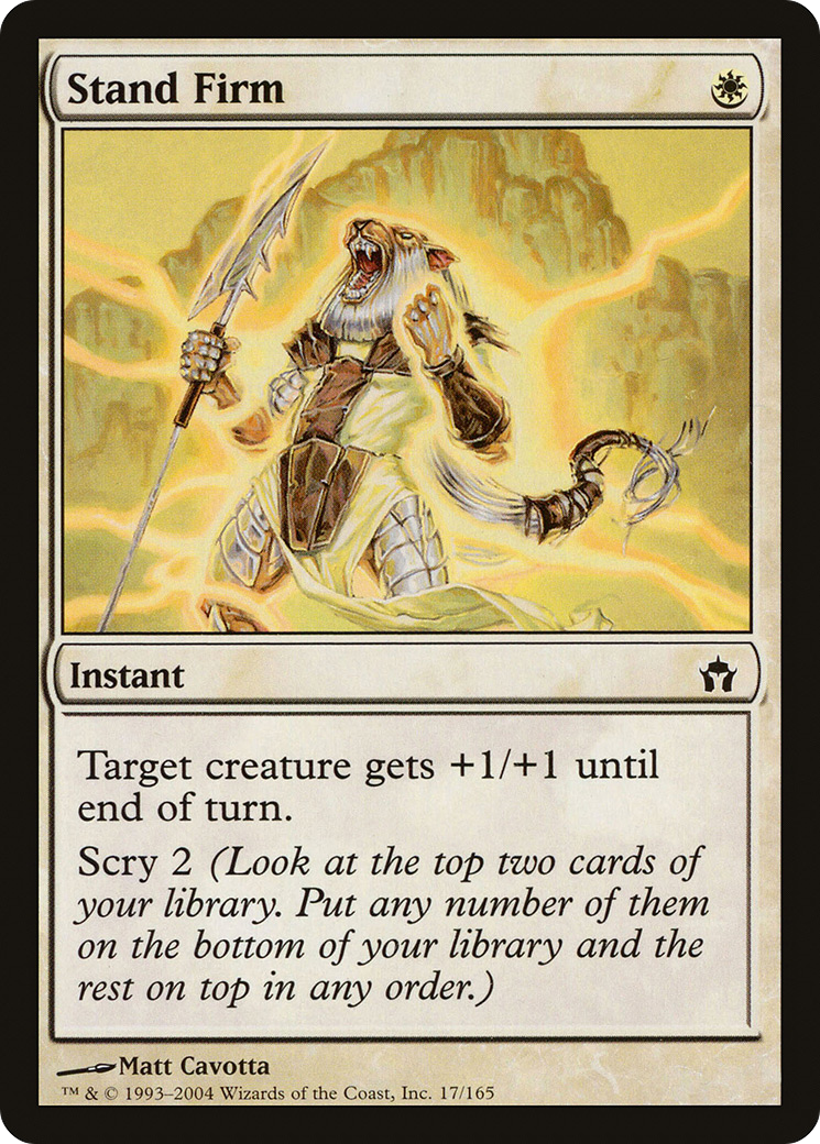 Stand Firm (5DN-017) [Fifth Dawn] MTG Single Wizards of the Coast