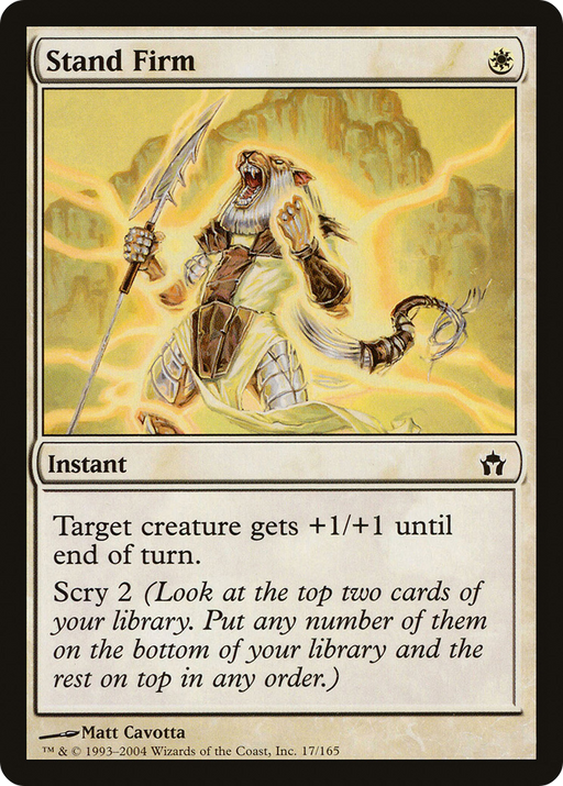 Stand Firm (5DN-017) [Fifth Dawn] MTG Single Wizards of the Coast