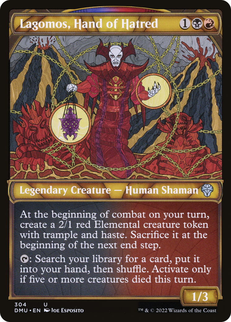Lagomos, Hand of Hatred (DMU-304) [Dominaria United] (Showcase) MTG Single Wizards of the Coast