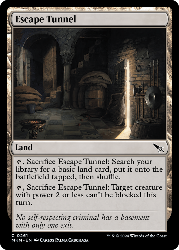 Escape Tunnel (MKM-261) [Murders at Karlov Manor] Foil MTG Single Wizards of the Coast
