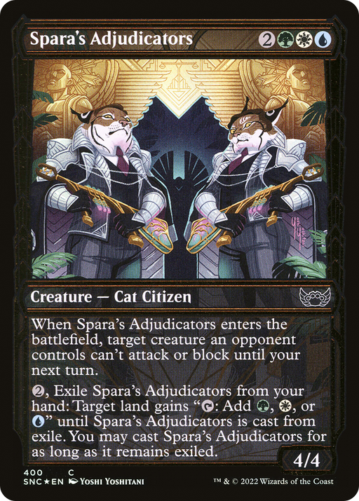 Spara's Adjudicators (Gilded Foil) (SNC-400) [Streets of New Capenna] (Showcase) Foil MTG Single Wizards of the Coast