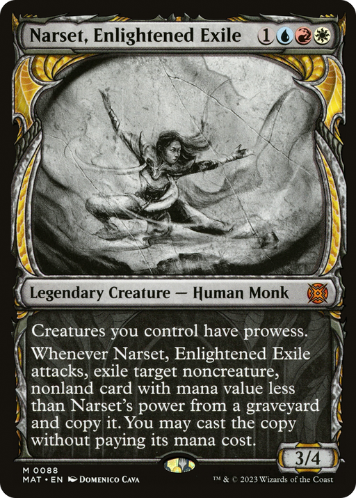 Narset, Enlightened Exile (MAT-088) [March of the Machine: The Aftermath] (Showcase) Foil MTG Single Wizards of the Coast
