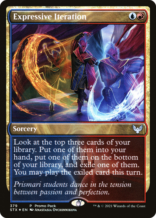 Expressive Iteration (PPSTX-379) [Strixhaven: School of Mages] MTG Single Wizards of the Coast