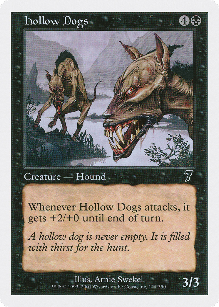 Hollow Dogs (7ED-141) [7th Edition] Foil MTG Single Wizards of the Coast