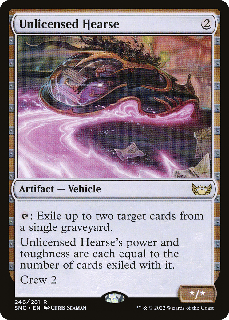 Unlicensed Hearse (SNC-246) [Streets of New Capenna] Foil MTG Single Wizards of the Coast