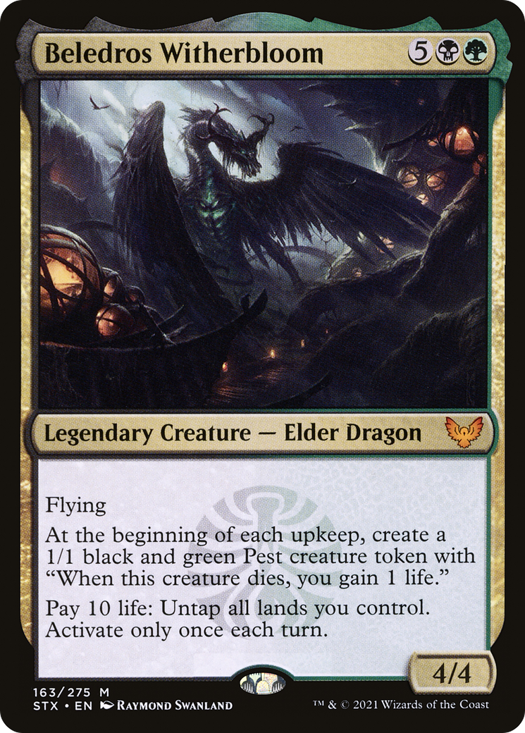Beledros Witherbloom (STX-163) [Strixhaven: School of Mages] Foil MTG Single Wizards of the Coast