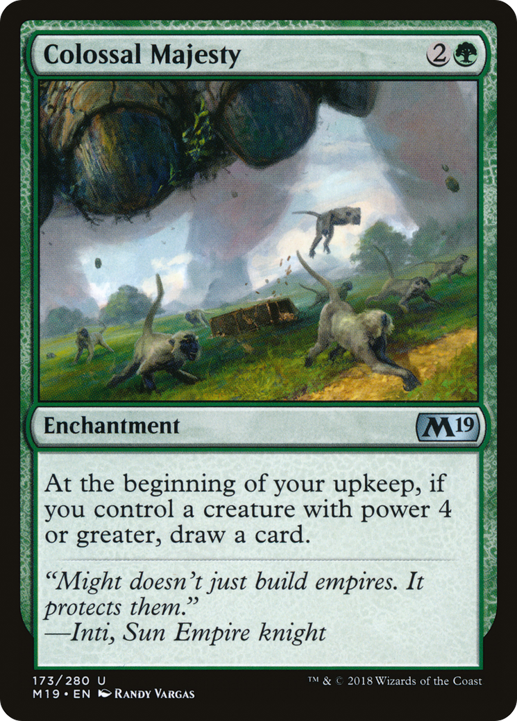 Colossal Majesty (M19-173) [Core Set 2019] MTG Single Wizards of the Coast
