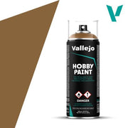 Vallejo: Aerosol 28014 Leather Brown Primer Model Paints Vallejo